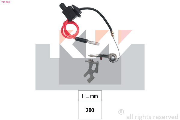Sada kontaktov rozdeľovača KW